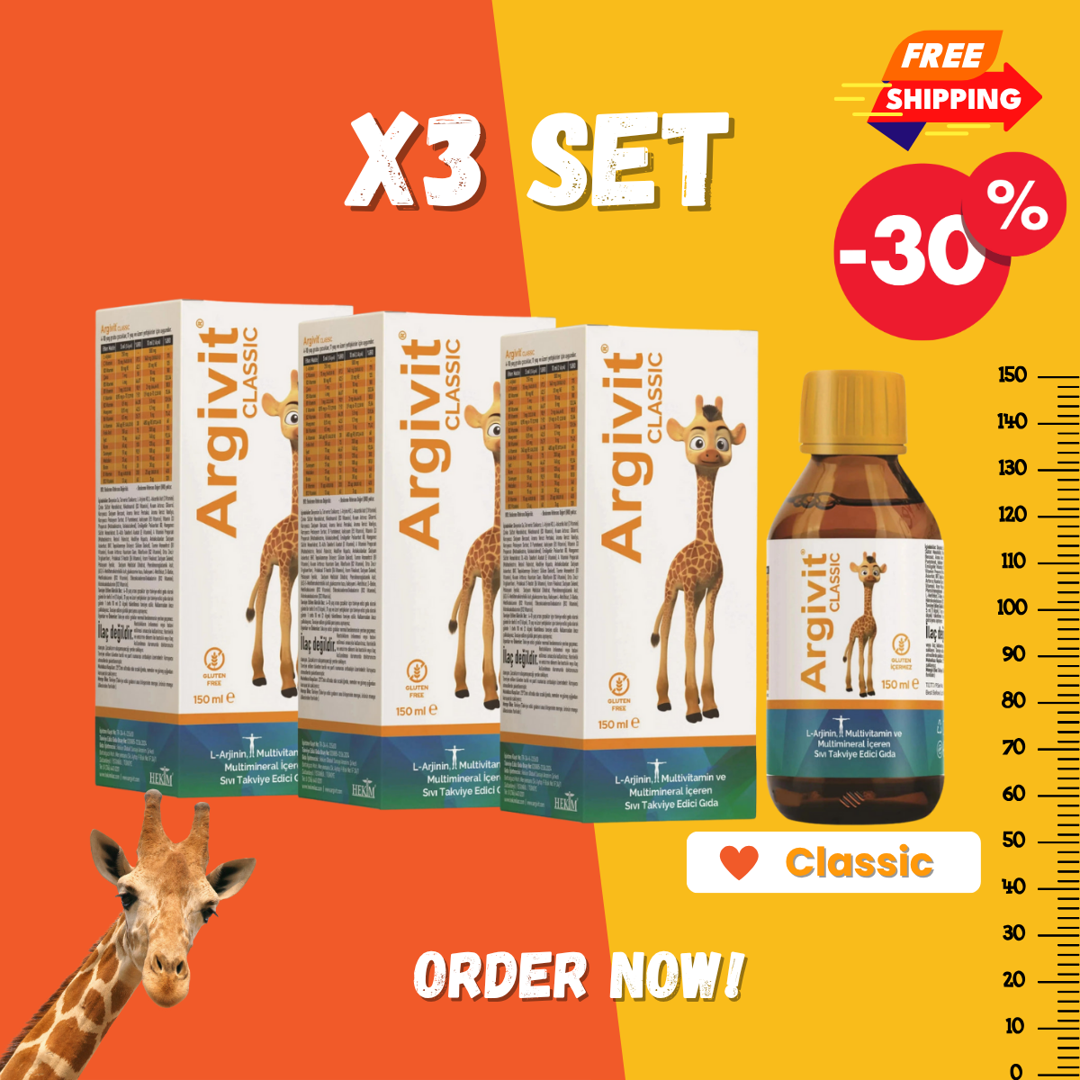 ARGIVIT® CLASSIC Syrup 3x150ml