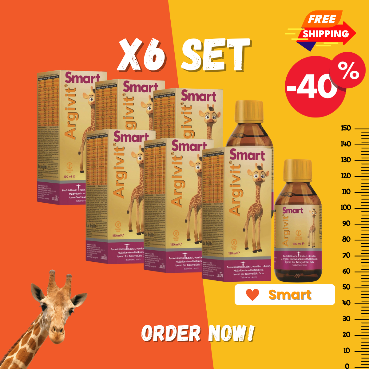 ARGIVIT® SMART Syrup 6x150ml